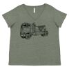 Curvy Collection Women's Fine Jersey V-Neck Tee Thumbnail