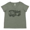 Curvy Collection Women's Fine Jersey V-Neck Tee Thumbnail