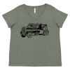 Curvy Collection Women's Fine Jersey V-Neck Tee Thumbnail
