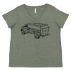 Curvy Collection Women's Fine Jersey V-Neck Tee Thumbnail