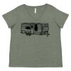 Curvy Collection Women's Fine Jersey V-Neck Tee Thumbnail