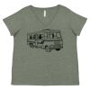 Curvy Collection Women's Fine Jersey V-Neck Tee Thumbnail