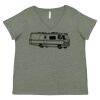 Curvy Collection Women's Fine Jersey V-Neck Tee Thumbnail