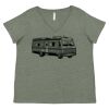 Curvy Collection Women's Fine Jersey V-Neck Tee Thumbnail