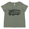 Curvy Collection Women's Fine Jersey V-Neck Tee Thumbnail