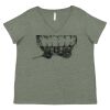 Curvy Collection Women's Fine Jersey V-Neck Tee Thumbnail