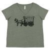 Curvy Collection Women's Fine Jersey V-Neck Tee Thumbnail