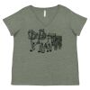 Curvy Collection Women's Fine Jersey V-Neck Tee Thumbnail