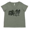 Curvy Collection Women's Fine Jersey V-Neck Tee Thumbnail