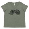 Curvy Collection Women's Fine Jersey V-Neck Tee Thumbnail