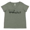 Curvy Collection Women's Fine Jersey V-Neck Tee Thumbnail