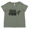 Curvy Collection Women's Fine Jersey V-Neck Tee Thumbnail