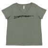 Curvy Collection Women's Fine Jersey V-Neck Tee Thumbnail