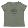 Curvy Collection Women's Fine Jersey V-Neck Tee Thumbnail