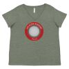 Curvy Collection Women's Fine Jersey V-Neck Tee Thumbnail