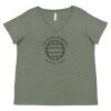 Curvy Collection Women's Fine Jersey V-Neck Tee Thumbnail