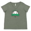 Curvy Collection Women's Fine Jersey V-Neck Tee Thumbnail