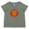 Curvy Collection Women's Fine Jersey V-Neck Tee Thumbnail