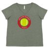 Curvy Collection Women's Fine Jersey V-Neck Tee Thumbnail