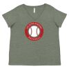 Curvy Collection Women's Fine Jersey V-Neck Tee Thumbnail