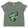 Curvy Collection Women's Fine Jersey V-Neck Tee Thumbnail