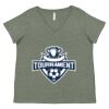 Curvy Collection Women's Fine Jersey V-Neck Tee Thumbnail