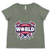 Curvy Collection Women's Fine Jersey V-Neck Tee Thumbnail