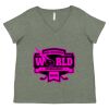 Curvy Collection Women's Fine Jersey V-Neck Tee Thumbnail