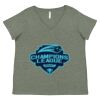 Curvy Collection Women's Fine Jersey V-Neck Tee Thumbnail