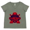 Curvy Collection Women's Fine Jersey V-Neck Tee Thumbnail