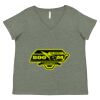 Curvy Collection Women's Fine Jersey V-Neck Tee Thumbnail