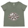 Curvy Collection Women's Fine Jersey V-Neck Tee Thumbnail