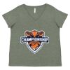 Curvy Collection Women's Fine Jersey V-Neck Tee Thumbnail