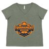 Curvy Collection Women's Fine Jersey V-Neck Tee Thumbnail