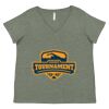 Curvy Collection Women's Fine Jersey V-Neck Tee Thumbnail