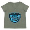 Curvy Collection Women's Fine Jersey V-Neck Tee Thumbnail