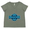 Curvy Collection Women's Fine Jersey V-Neck Tee Thumbnail