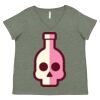 Curvy Collection Women's Fine Jersey V-Neck Tee Thumbnail
