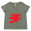 Curvy Collection Women's Fine Jersey V-Neck Tee Thumbnail