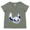 Curvy Collection Women's Fine Jersey V-Neck Tee Thumbnail