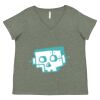 Curvy Collection Women's Fine Jersey V-Neck Tee Thumbnail