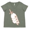 Curvy Collection Women's Fine Jersey V-Neck Tee Thumbnail