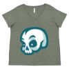 Curvy Collection Women's Fine Jersey V-Neck Tee Thumbnail