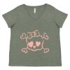 Curvy Collection Women's Fine Jersey V-Neck Tee Thumbnail