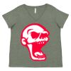 Curvy Collection Women's Fine Jersey V-Neck Tee Thumbnail