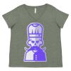 Curvy Collection Women's Fine Jersey V-Neck Tee Thumbnail