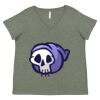 Curvy Collection Women's Fine Jersey V-Neck Tee Thumbnail