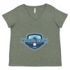 Curvy Collection Women's Fine Jersey V-Neck Tee Thumbnail