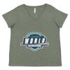 Curvy Collection Women's Fine Jersey V-Neck Tee Thumbnail