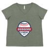 Curvy Collection Women's Fine Jersey V-Neck Tee Thumbnail